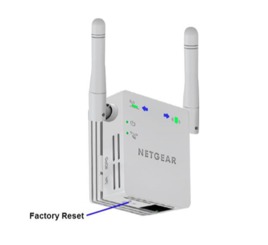 Factory Reset Button on bottom of Wi-Fi Extender