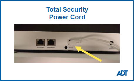 The Total Security System's power cord
