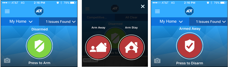 Instructional Images for Arming with Pulse App
