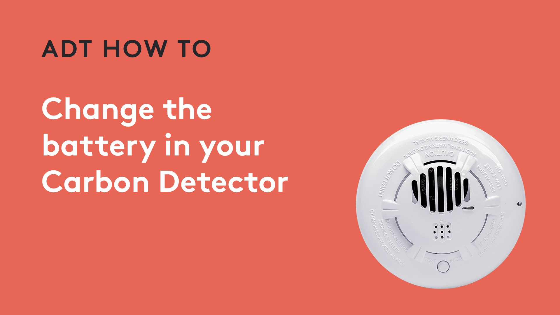 How to change the battery in your Carbon Detector - Apollo