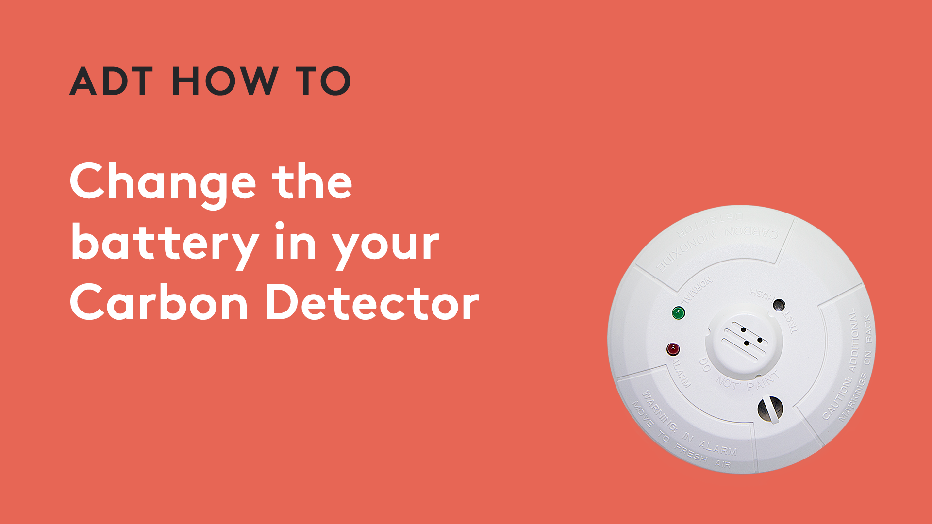 How to change the battery in your Carbon Detector - Honeywell 5800