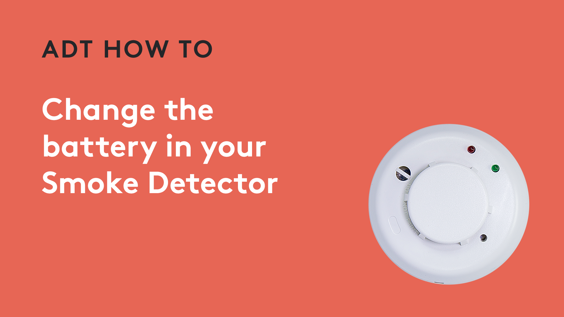 How to change the battery in your Smoke Detector - Honeywell 5800