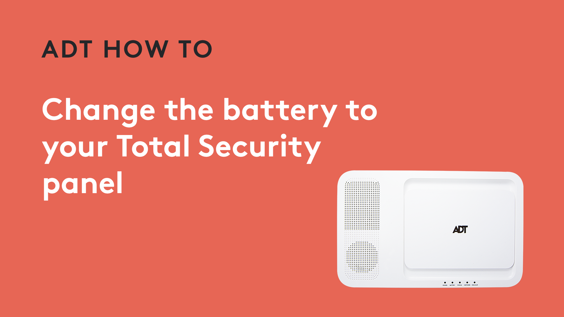 How to change your Total Security (TS) panel battery