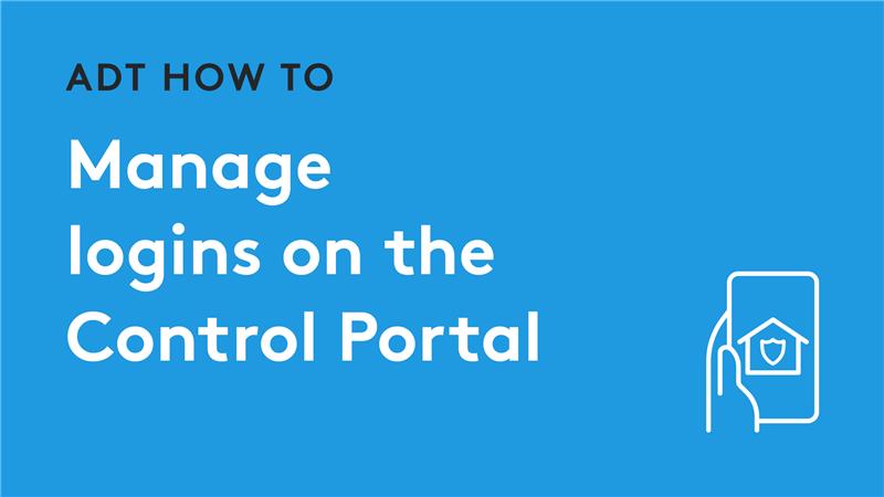 Manage Logins in Control Portal